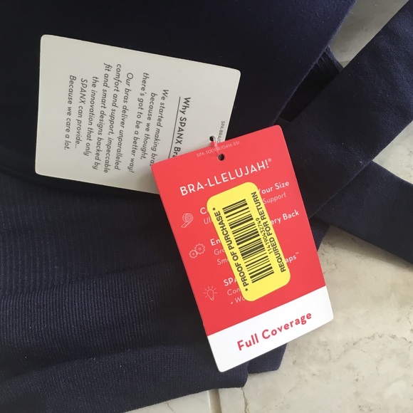 NWT SPANX midnight navy Full Coverage bra 34D - Picture 7 of 8